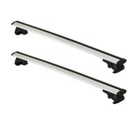 Car Roof Bars 130cm Black And Silver Car Roof Racks Wing Bar Universal Auto Top Arc Shaped Aluminum Alloy Load Rod Aerodynamic Cross Rack(White 120cm)