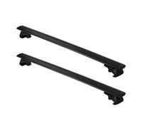 Car Roof Bars 140cm Black And Silver Car Roof Racks Wing Bar Universal Auto Top Arc Shaped Aluminum Alloy Load Rod Aerodynamic Cross Rack(Black 140cm)