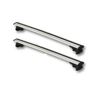 Car Roof Bars 140cm Black And Silver Car Roof Racks Wing Bar Universal Auto Top Arc Shaped Aluminum Alloy Load Rod Aerodynamic Cross Rack(White 140cm)