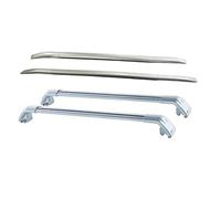 Car Roof Bars 2PCS Roof Rail Rack +2PCS Cross Bars Set Fits For Mitsubishi For Outlander 2022 2023 2024 Luggage For Cargo Bars Cross Rack(All Silver)