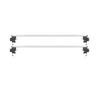 Car Roof Bars Cross 2Pcs W/O Roof Rail Racks Aluminum Lockable Roof Rail Rack Cross Bar Crossbar Fits For Everest 2022 2023 2024 2025 Roof Rack Brackets