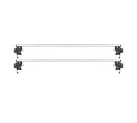 Car Roof Bars Cross 2Pcs W/O Roof Rail Racks Aluminum Lockable Roof Rail Rack Cross Bar Crossbar Fits For Chevy For Colorado 2023-2025 Roof Rack Brackets