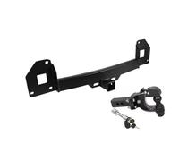 Car Roof Bars For Tesla For Model Y 2020-2024 Tow Hook Bar Adapter Balls 2 Inch Carbonsteel Rear Trailer Hitch Receiver Roof Rack Rail Cross Bars(Upgrade C Set)
