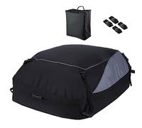 Car Roof Cargo Carrier Bag - Waterproof Car Top Carrier Asoft Luggage Bag | Heavy Duty - 600D Oxford Oxford Cross-Through Fbag Car, Rooftop Storage Bag Large Car Rooftop Bag for Road Trip and Travel