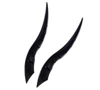 Car Roof Drag On Horn Modification Universal Auto Roof Decoration High Strength All Weather Water Proof 3D Bull Horns Stickers For SUV Sedan Hatc Hback Find Your Car In Parking (Black, One Size)