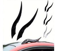Car Roof Dragon Horn Modification - Universal 3D Bull Horn Stickers for SUV Sedan Hatchback - High-Strength Waterproof Design, All-Weather Use, Find Your Car in Parking Lot (Blcak A)