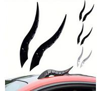 Car Roof Dragon Horn Modification - Universal 3D Bull Horn Stickers for SUV Sedan Hatchback - High-Strength Waterproof Design, All-Weather Use, Find Your Car in Parking Lot (Blcak B)