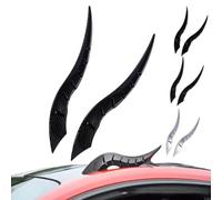 Car Roof Dragon Horn Modification, Universal Auto Roof Decoration, High-Strength All-Weather Waterproof 3D Bull Horns Stickers, for SUV, Sedans, Hatchback - Find Your Car In Parking Lot