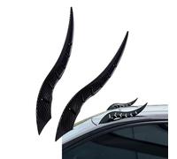 Car Roof Dragon Horn Modification, Universal Auto Roof Decoration, High-Strength All-Weather Waterproof 3D Bull Horns Stickers, for SUV, Sedan, Hatchback - Find Your Car In Parking Lot (Carbon fiber)