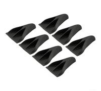 Car Roof Duck Feet Spoiler ABS Plastic Black 12x8.2x3cm Aerodynamic Design | 7-piece set Lightweight construction Easy rear window installation For most vehicle models