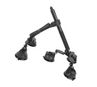 Car Roof Mount Suction Cup Bracket with 1.1m Poles for Action Cameras Includes Double Triple Cups for Third Person Perspective Filming Triple Mount