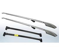 Car Roof Rack 2PC Roof Rails +2PC Crossbars For Land For Rover For Discovery 3 4 LR3 LR4 2005-2016 Carrier Aluminum Luggage Carrier(Silver)