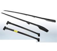 Car Roof Rack 2PC Roof Rails +2PC Crossbars For Land For Rover For Discovery 3 4 LR3 LR4 2005-2016 Carrier Aluminum Luggage Carrier(Black)