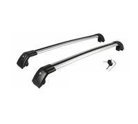 Car Roof Rack 2PCS Cross Bar Ajustable For KIA For Seltos 2021-2025 Roof Rail Rack Lockable Black Cargo Bars(Black and silver)