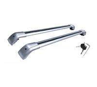 Car Roof Rack 2Pcs Cross Bar Ajustable For Vw For T ROC 2017-2024 Roof Rail Rack Lockable Cargo Bars Black(All silver)