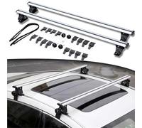 Car Roof Rack 2PCS For Hyundai For Elantra Lockable Roof Rail Rack Rooftop Luggage Crossbars Cross Bars Aluminum Alloy Roof Rack Crossbars(Silver)