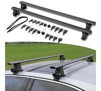 Car Roof Rack 2PCS For Kia For Picanto Lockable Roof Rail Rack Rooftop Luggage Sedan Crossbars Cross Bars Aluminum Alloy Roof Rack Crossbars(Black)