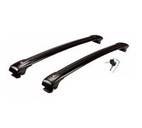 Car Roof Rack Black Ajustable For Chevy For Traverse 2009-2017 Roof Rail Rack Cargo 2PCS Crossbar Bars Lockable(Black)