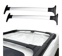Car Roof Rack Cross Bars, for Ford Ecosport 2013-2021 Aluminium Crossbars Luggage Rack Rooftop Cargo, Raised Side Rails with Gap, Set Of 2,Silver
