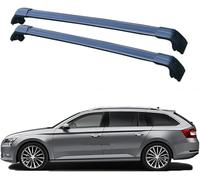 Car Roof Rack Cross Bars for Superb Estate Wagon 2017+ Aluminum Anti-Rust Rooftop Luggage Spare Parts Rooftop Cargo Bag Luggage Carrier