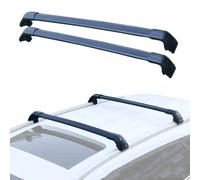 Car Roof Rail Bars Rack for Buick Encore All Yeras, Luggage Carrier Rail Anti-Rust Bar Transportrack Rooftop Luggage Spare Parts,A/Black
