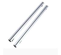 Car Roof Rail Bars Rack for Ford F150, Anti-Rust Suitcase Luggage Frame Travel Rack Cargo Railing Rack,A/Silver