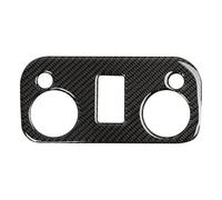 Car Roof Reading Light Interior Dome Light Carbon Fiber Interior Panel Sticker Cover Trim Decorative Frame, for Mustang GT 2015-2020(Red)