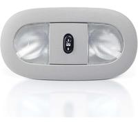 Car Roof Reading Light Interior Overhead Console LED Dome Map Light & Sunroof Switch/Fit for Ford F150 04-08 Lincoln Mark LT 06-08 7L3Z18519A70BA 7L3Z18519A70BC(Gray With base)