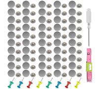 Car Roof Repair Kit, 70 Pieces Car Roof Headliner Repair Button 70 Pieces Colorful Drawing Push Pins Universal Auto Roof Snap Rivet Retainer for Car Roof Fixed