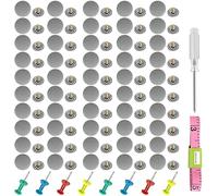 Car Roof Repair Kit, 70 Pieces Car Roof Headliner Repair Button 70 Pieces Colorful Drawing Push Pins Universal Auto Roof Snap Rivet Retainer for Car Roof Fixed
