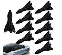 Car Roof Shark Fin, UniversalCar Shark Fin, 10 Diffuser Shark Fin, Spoiler Carbon Fiber Style Shark Fin, Diffuser Roof Spoiler Wing Car Roof Windshield Spoiler For SUVs, Trucks, Gray
