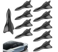 Car Roof Shark Fin, UniversalCar Shark Fin, 10 Diffuser Shark Fin, Spoiler Carbon Fiber Style Shark Fin, Diffuser Roof Spoiler Wing Car Roof Windshield Spoiler For SUVs, Trucks, Black