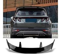 Car Roof Spoiler For Hyundai Tucson 2021 2022 2023,1 PCS/ABS Rear Window TOP Wing Lip Spoiler,A-Black