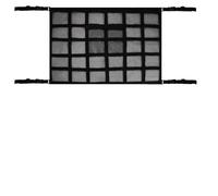 Car Roof Storage Mesh Bag for Audi Q7 2011-2015, Waterproof Double-Layer Ceiling Cargo Net with Zipper for Interior Storage Organizer