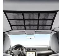 Car Roof Storage Nets for Campervans, Roof Storage Organizer, 90cmx65cm Space Saving Car Net Storage Bag for Campervans, SUVs