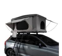 Car Roof Tent Large Hard Shell Box Gas Assisted Pop Up Bunk 2-3 Person 3000mm Waterproof Camping Telescopic Ladder 5.5cm Fitted Mattress Boot Bags Anti Condensation FREE Storage Net & Solar Torch