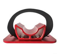 Car Rooftop Bicycle Rear Wheel Rack Aluminum & Nylon Mount for Secure Bike Transport with Setup (Red)