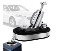 Car Rotating Aromatherapy - Solar Powered Engine, Metallics Golf Ball and Diffuser, Intelligent Light Sensing Scent System, Silver Alloy Body & Hardware | Perfume Decor for SUV & Truck Owners