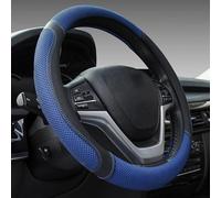 Car Round Seering Wheel Cover For T-oyota CHR 2018-2023, Steering Covers Anti Slip Protection Device Breathable Accessory Elastic Protector,Blue-Mesh cloth