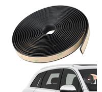 Car Rubber Sealing Strip 5M/16.4Ft Door Edge Trim Guards Protector Self-Adhesive Automotive Soundproofing Engine Cover Seal Weatherstrip Universal Fit for Most Doors Windows Windscreens(black)