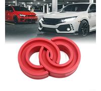 Car Rubber Shock Absorber, Type-F Spring Bumper Buffer Power Cushion Red Coil Spring Spacer for Smooth Ride Quiet Driving Enhanced Durability Easy Install Fit for Cars Trucks SUVs 2000-2500 lbs