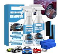 Car Rust & Iron Particle Remover Spray, 2025 Upgrade Rust Remover for Metal, Rust Remover Spray, Iron Stain Cleaner for Multiple Surfaces, for Heavy Duty Rust Dissolver for Metal, Tools, Cars (2, Set)