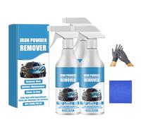 Car Rust & Iron Particle Remover Spray, Fast-Acting Metal Surface Cleaner, Heavy Duty Rust Dissolver, Fast Acting Rust Remover Spray for Cars, Wheels & Metal Tools, Chains, Stainless Steel (3)