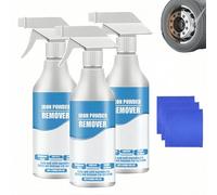 Car Rust & Iron Particle Remover Spray, Heavy-Duty Rust Cleaner, Fast Acting Rust Remover Spray for Cars,Wheels & Metal Tools, Chains, Stainless Steel, 120ml (3PCS)