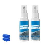Car Rust Removal Spray, Iron Powder Remover Spray, Auto Surface Rust Stain Cleaner, Effective Iron Contaminant Remover for Car Wheels, Paint, Metal Surfaces (2PCS*30ml)