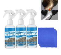 Car Rust Remover Spray, Iron Powder Remover,Multi-Purpose Metal Rust Remover,Rust Out Instant Remover Spray,Car Maintenance Spray Rust (3 Pcs)