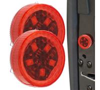 Car Safety Door LED Alert Lights - Ultra-Bright Flash Beacons, Wireless Magnetic Activation, Waterproof Anti Collision Signal System, Night Visibility Roadside Security, 5-LED Flash Pattern,