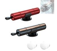 Car Safety Hammer, 2Pcs Car Window Breaker, Life Hammer with Seatbelt Cutter, Portable Glass Breaker Self Defense Keychain, Emergency Car Escape Tool for Vehicle Accidents, Fires, Floods (Red Black)