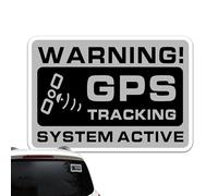 Car Safety Sticker - GPS Note Sticker, Weatherproof Anti Theft Marking, Compact Warning Sign Design, Visible Protection Note for Car Window, Outdoor Use