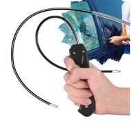 Car Safety Window Breaker with Long and Short Whip, Multifunctional Emergency Car Escape Tool, Portable Window Breaking Whip -UKHZ01